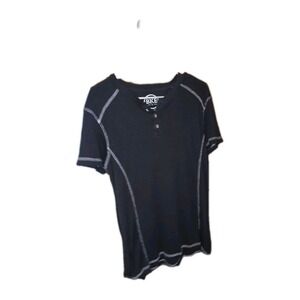 Buckle Black T Shirt Men's S Black Short Sleeve V Neck Casual Comfort